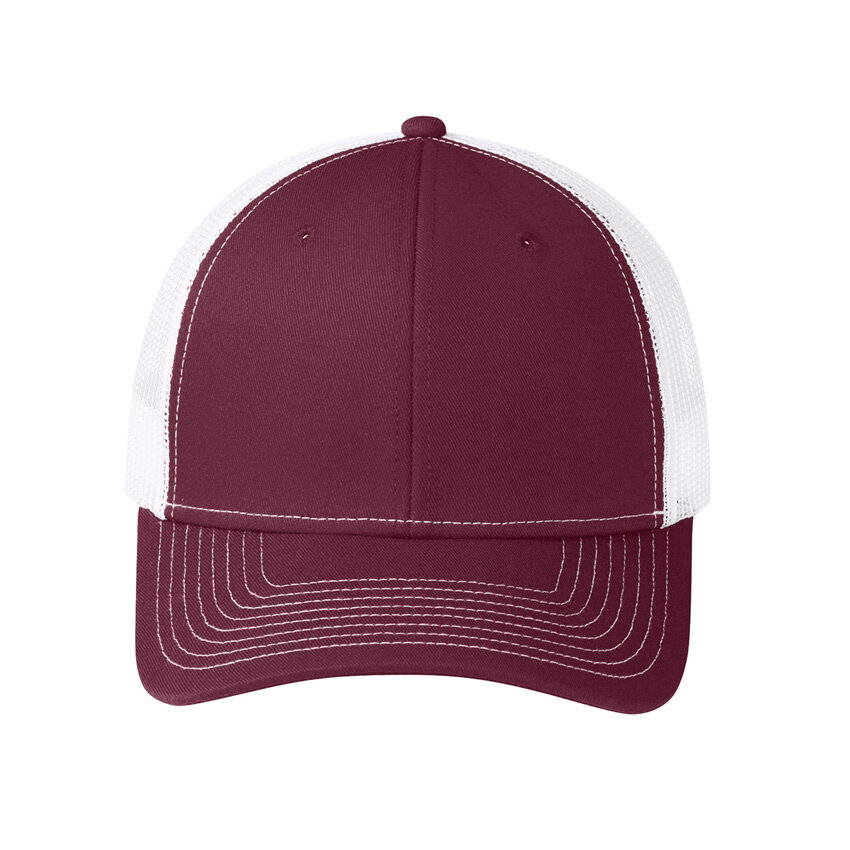 Maroon/ White